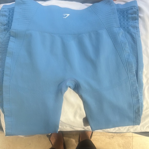 Gymshark NWOT baby blue seamless leggings - SzM - Picture 3 of 3